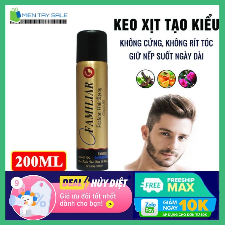 Keo xịt tóc tạo kiểu familiar 200ml-miền tây sale