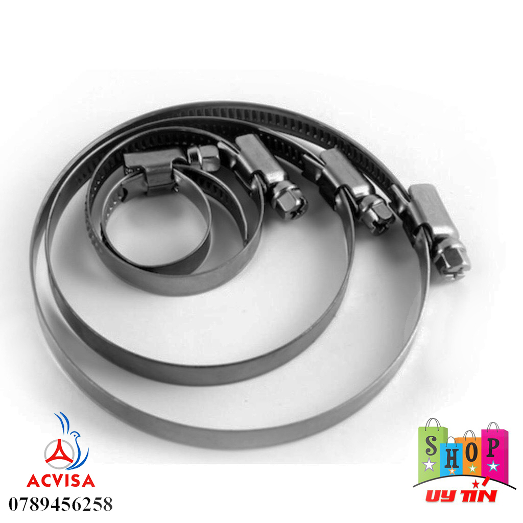 Combo 3 Cái Đai xiết cổ dê Inox  ( Đai siết, Quai nhê) D100 ( D91 - D114)