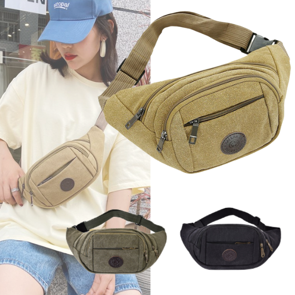 Túi Đeo Chéo, Đeo Bụng Thời Trang Nam Nữ Cao Cấp Vải Siêu Dày Chống Thấm Nhiều Ngăn Tiện Dụng