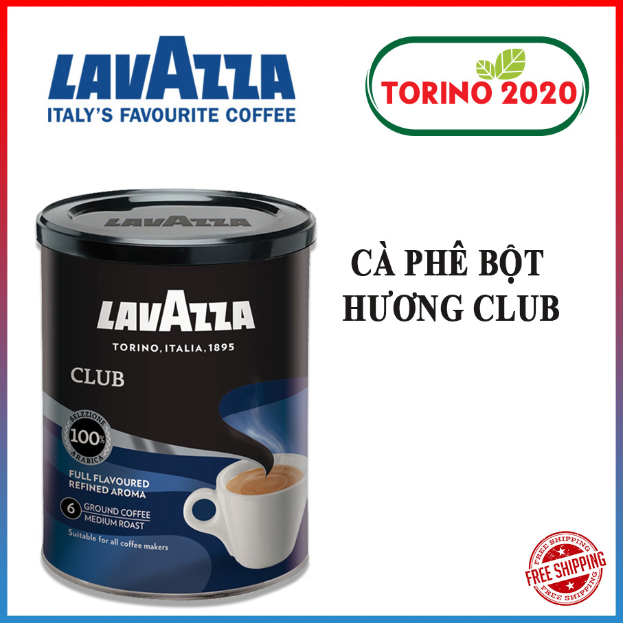 [HCM][HÀNG CHÍNH HÃNG] Cà Phê LAVAZZA CLUB - CÀ PHÊ BỘT HƯƠNG CLUB  250g