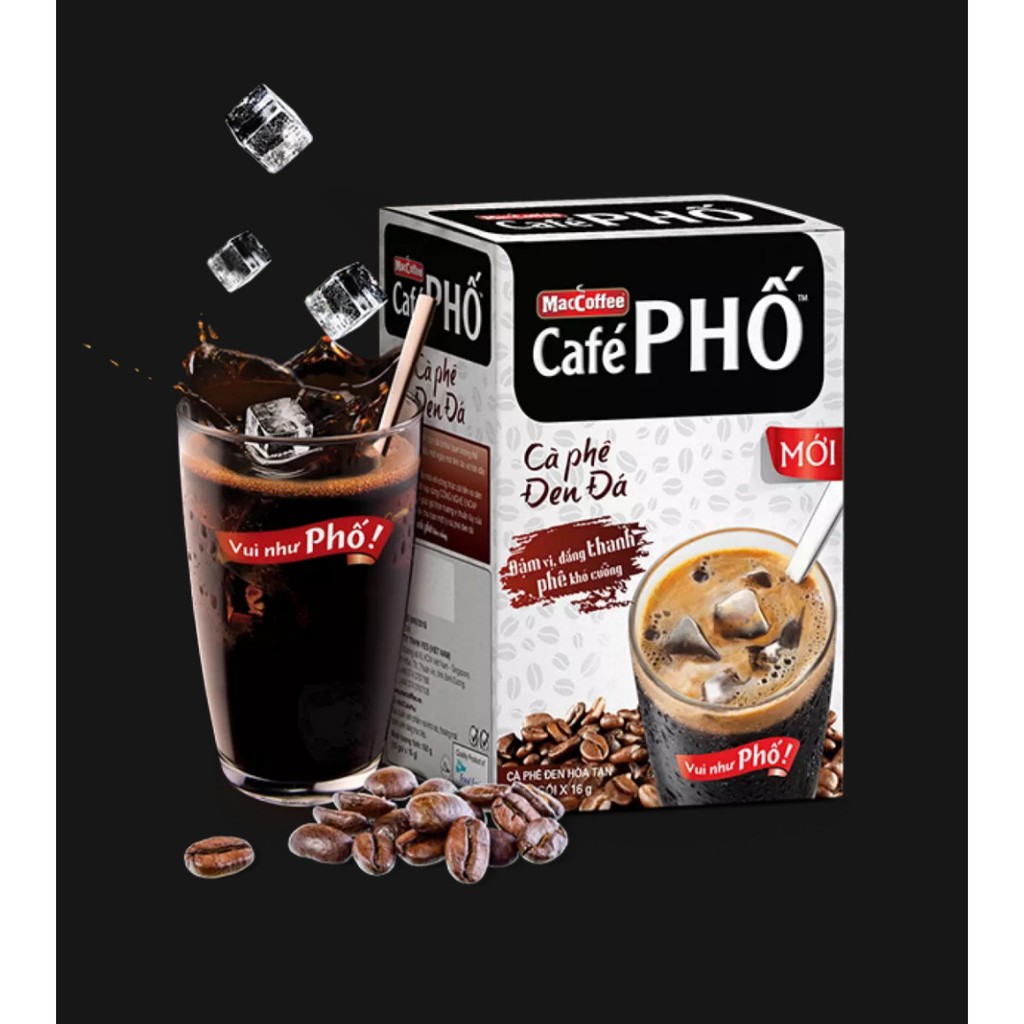 Cà phê phố đen đá