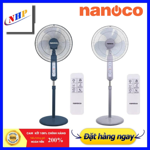 Quạt đứng có remot 47w chính hãng nanoco, bảo hành 12 tháng