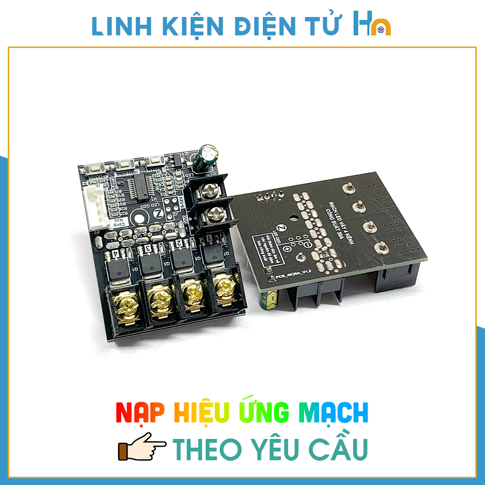 Mạch led vẫy ozo 4 kênh 30a, điều khiển led vẫy, led đơn sắc