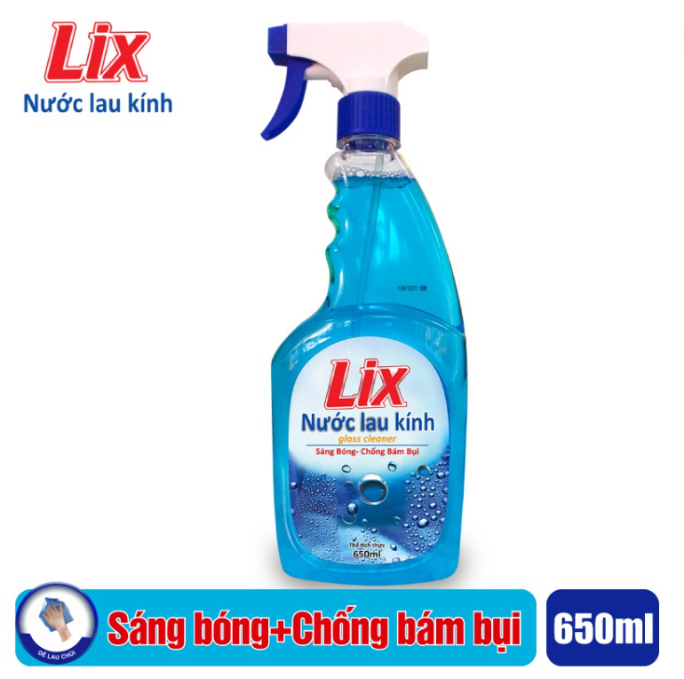 Nước lau kính LIX chai 650ml - Hương thơm tươi mát