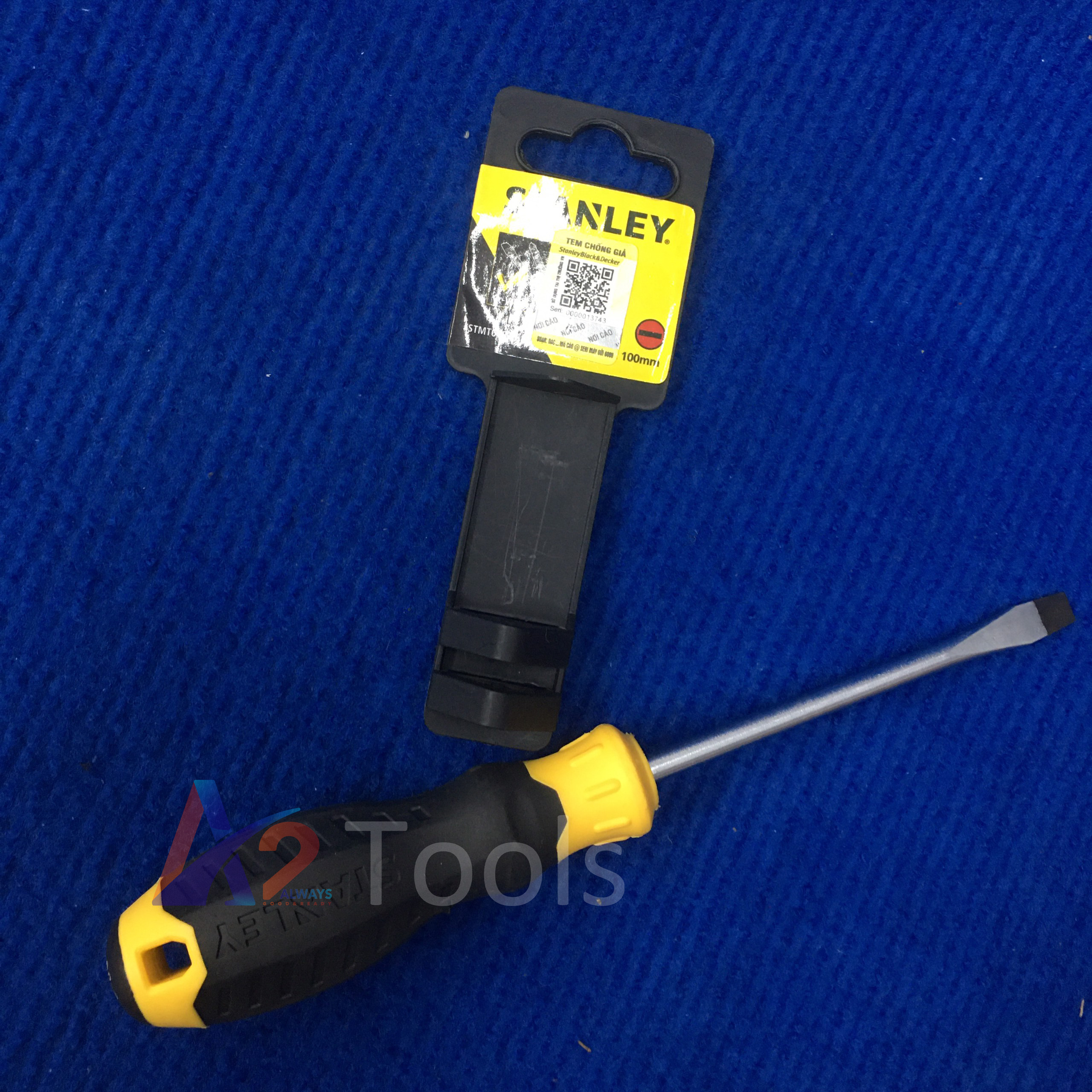 Tua vít dẹp 6.5x100mm có từ stanley stmt60826-8