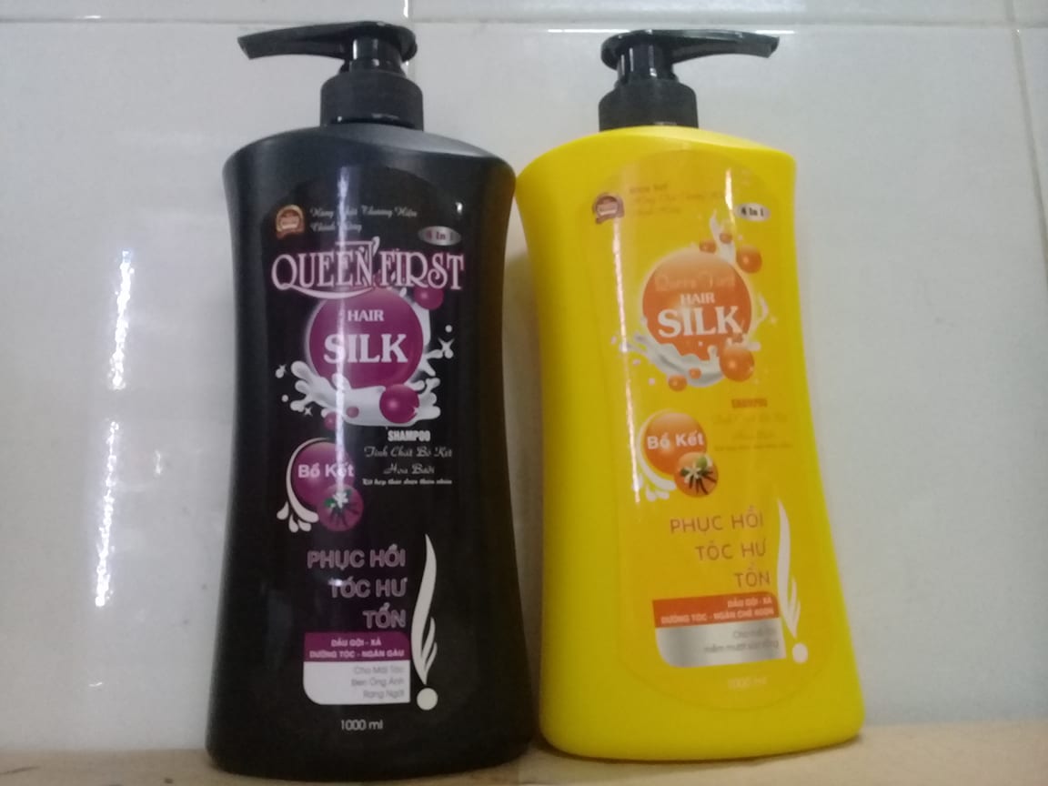 Combo 2 chai 1000ml dầu gội đầu bồ kết silk dưỡng tóc suông mượt óng ả - bồ kết đen , dầu gội mượt tóc , dầu gội bồ kết , dầu gội silk 1000ml , dầu gội đầu chống rụng tóc