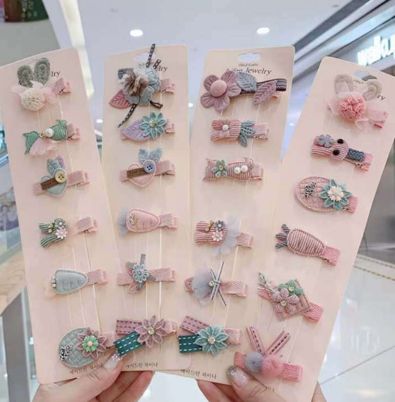 Set 6 kẹp tóc xinh xắn phong cách Hàn Quốc cho bé yêu VEMZKIDS