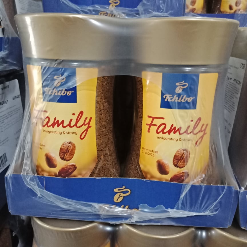 Cà phê hòa tan chính hãng tchibo family - lọ lớn 200g