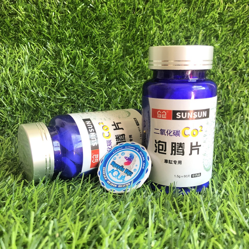 SunSun - Viên sủi Co2 cho hồ thủy sinh - 60 viên