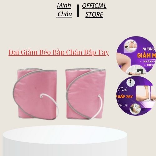 Đai quấn giảm béo | đai quấn nóng rung giảm béo bắp đùi bắp tay màu hồng có massage