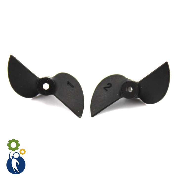 Bộ Chân Vịt 30mm 2 Cánh Thuận Nghịch, trục 2mm