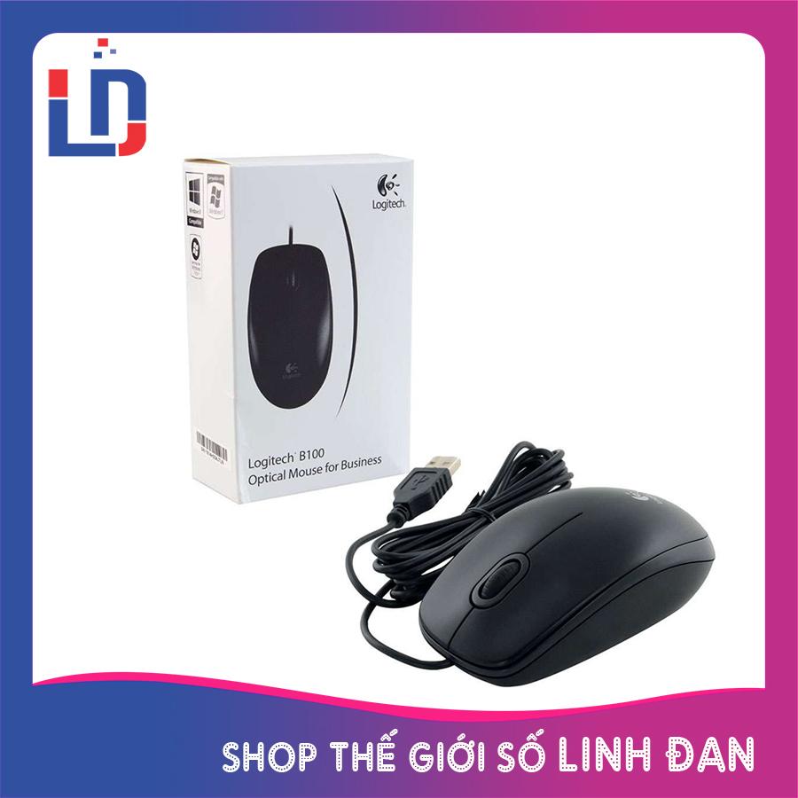 Chuột có dây Logitech B100 - Tem hãng DIGIWORD [ Shop Thế Giới Số Linh Đan ]