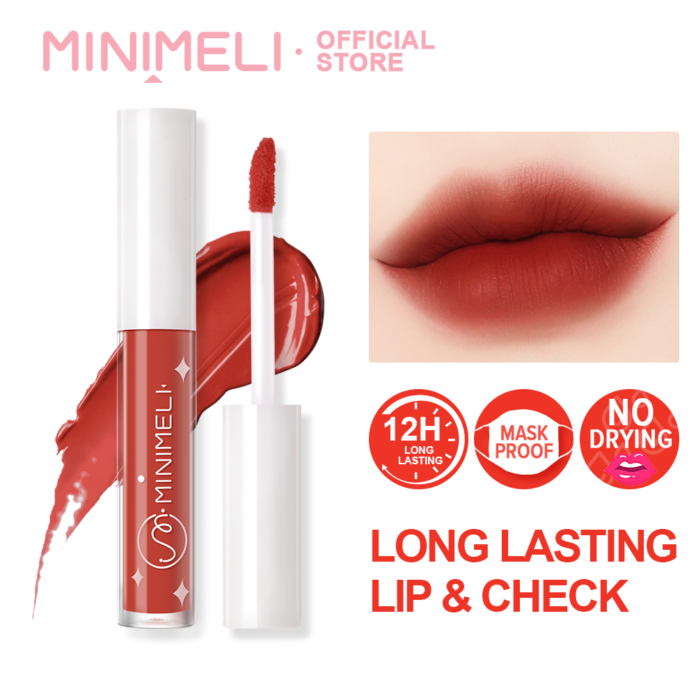 MINIMELI Matte lipstick, Long-lasting Liquid lipstick Makeup Cosmetic - INTL