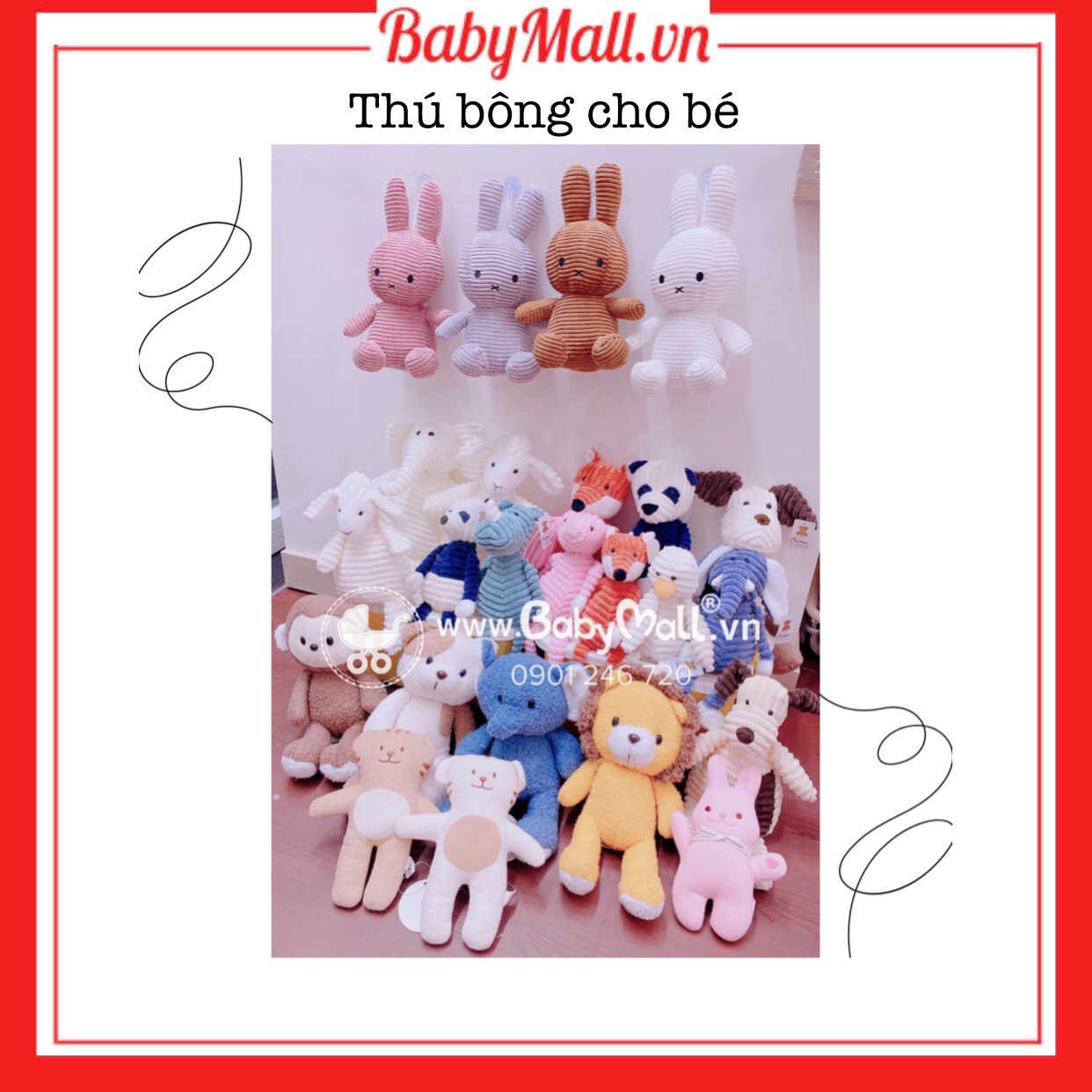 Thú bông cute cho bé yêu Babymall.vn