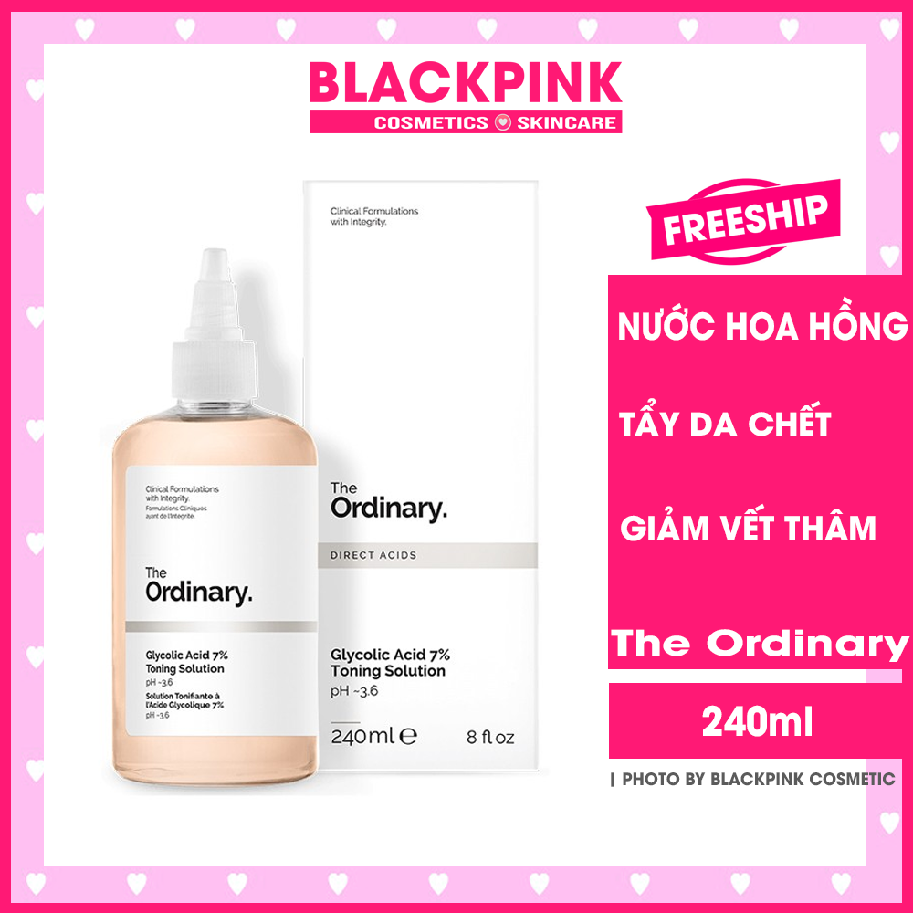 Nước hoa hồng tẩy tế bào chết the ordinary glycolic acid 7% toning solution