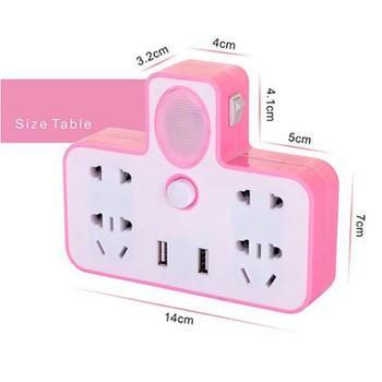 Ổ Cắm Điện Đa Năng Cao Cấp Có Cổng USB Sạc Điện Thoại Kiêm Đèn Ngủ Cực Đẹp , Tiện Lợi
