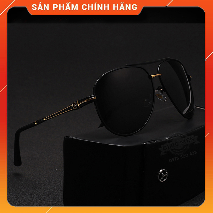 Kính râm tròng phân cực chống UV chống chói hiệu quả, có logo