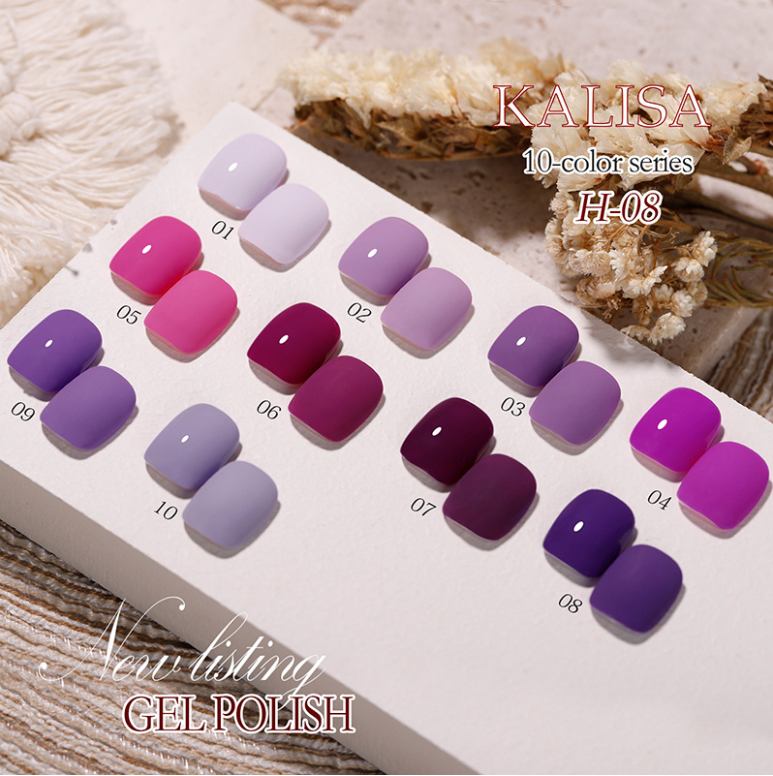 Sơn Gel Angels, Sơn móng tay chuỗi màu tím H8