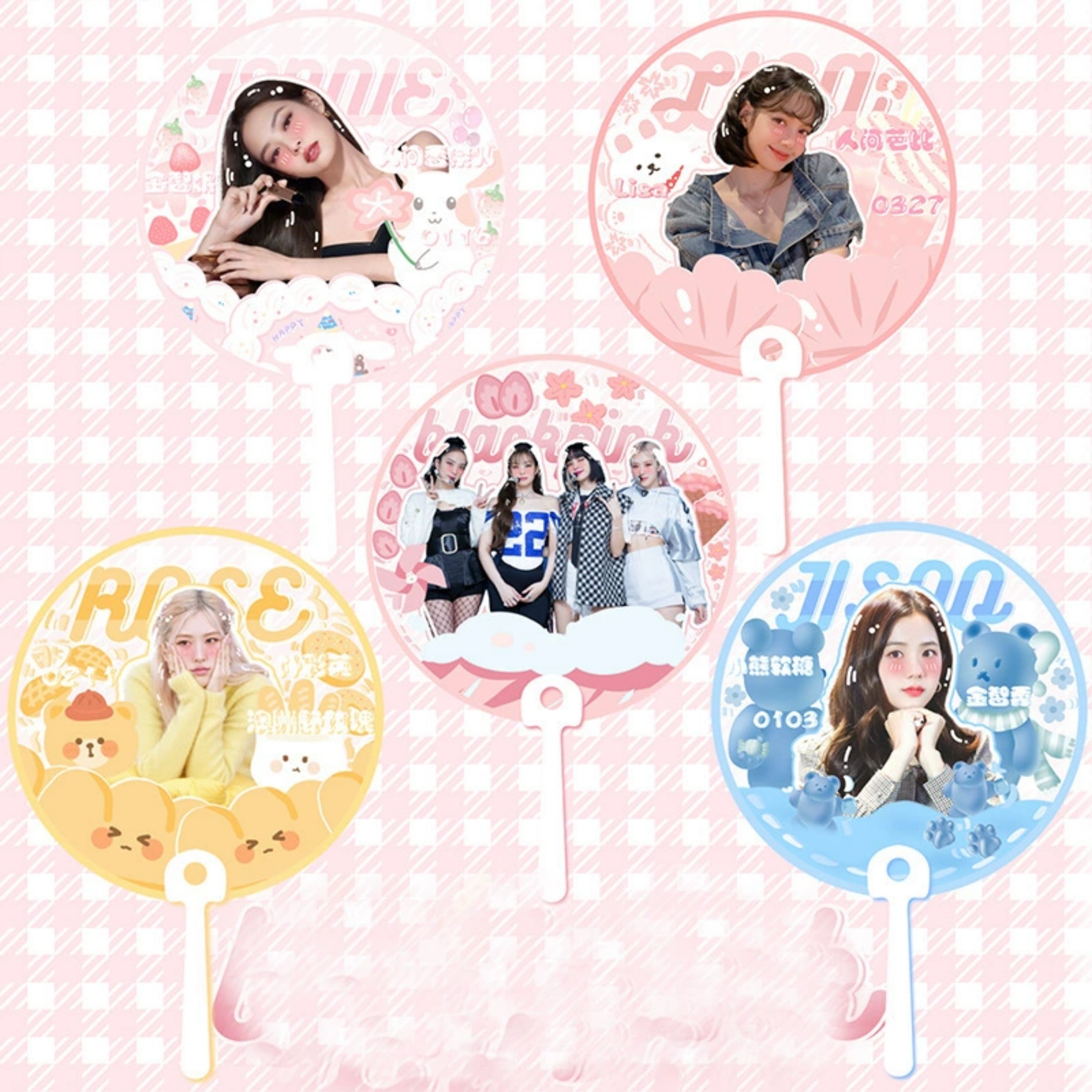 Quạt trong blackpink jennie jisoo lisa rosé