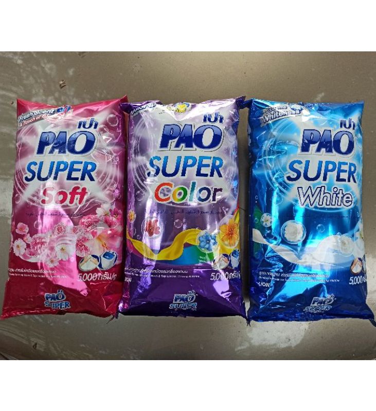 Bột giặt pao 5kg, bột giặt siêu thơm, siêu sạch, hàng nhập khẩu thái lan