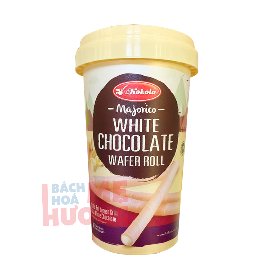 Bánh Quế Ly Majorico White Chocolate Wafer Roll 120g - [Bách Hóa Mẹ Hương]