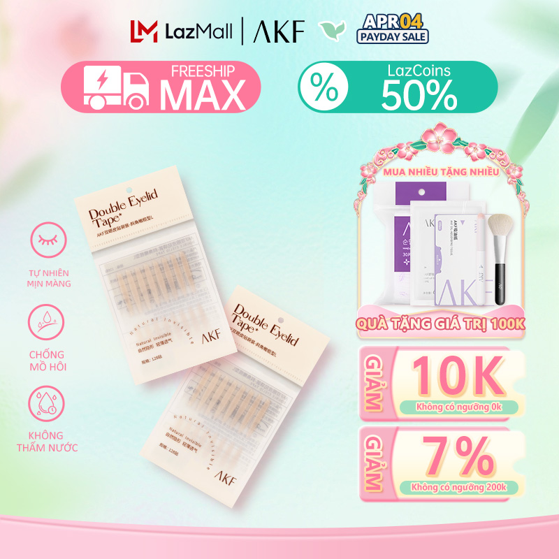 【AKF 120 miếng ren hai mí nhãn dán vô hình siêu dính lâu dài
