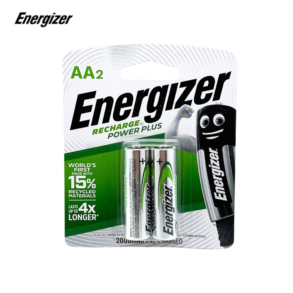 Vỉ 2 viên pin sạc aa energizer 2000 mah - hàng chính hãng