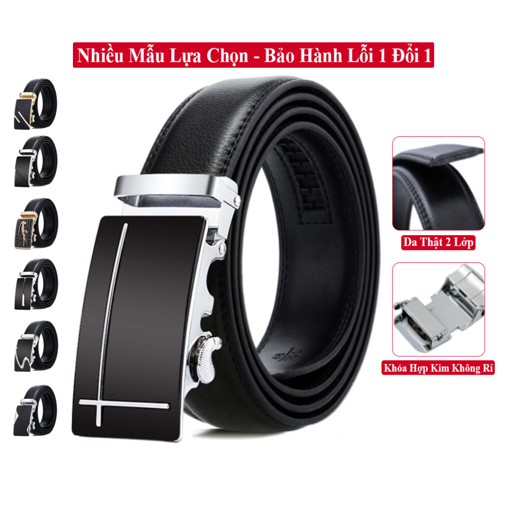 Thắt lưng nam da bò thật hai lớp cao cấp khóa tự động hợp kim đúc không rỉ, dây thắt lưng nam da bò thật, dây nịt thắt lưng nam cao cấp, dây lưng nam da bò, nịt da nam cao cấp, nịt lưng nam da bò thật, dây nịt da nam da bò thật, thắt lưng da nam