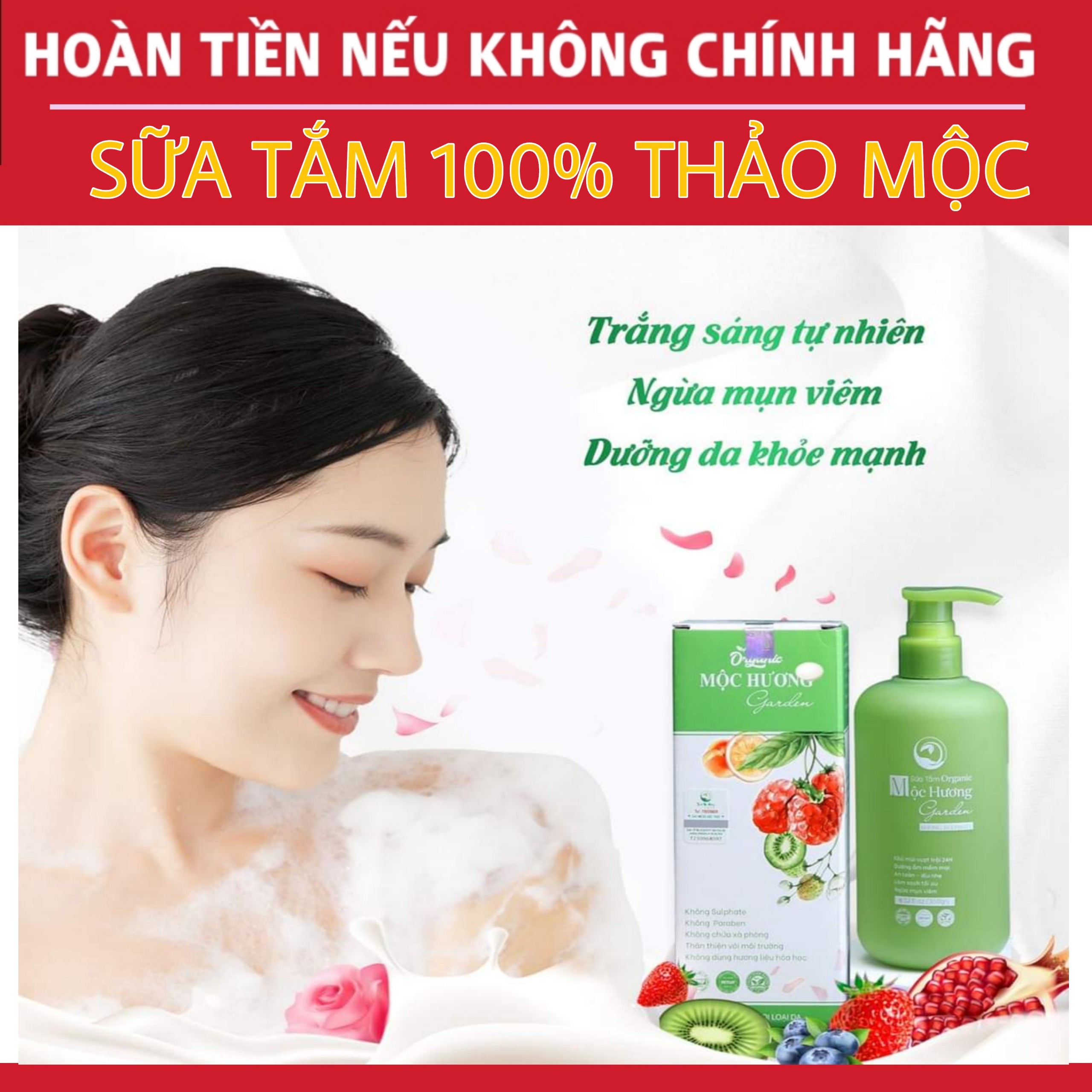 Sữa tắm Organic Mộc Hương Garden - Thanh Mộc Hương
