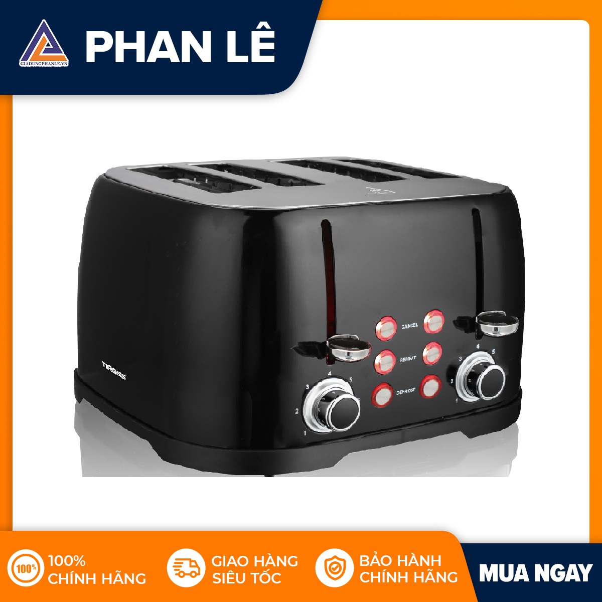 Máy nướng bánh mỳ tiross ts9660