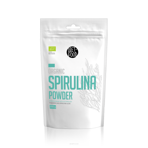 Bột tảo xoắn Spirulina hữu cơ Diet Food, Organic Spirulina Powder - 200gr