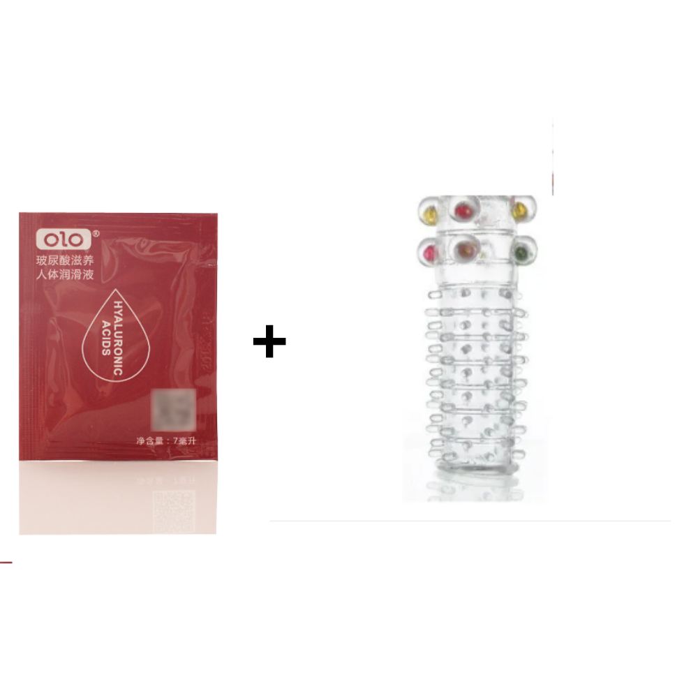 1 gói gel bôi trơn gốc nước + tặng kèm bao kiểu dáng