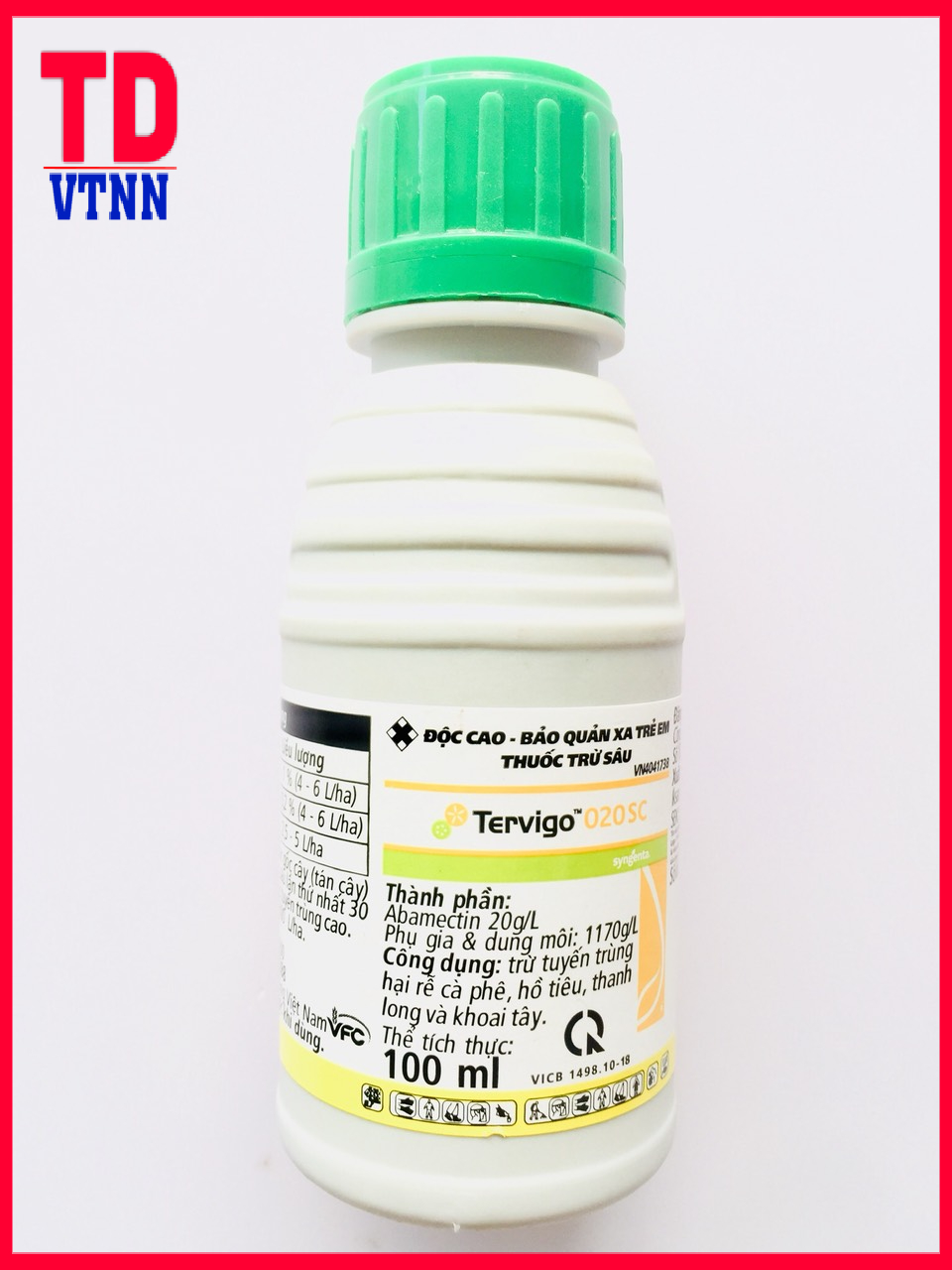 Sản phẩm trừ tuyến trùng rễ Syngenta Tervigo 020SC 1 chai/100ml.