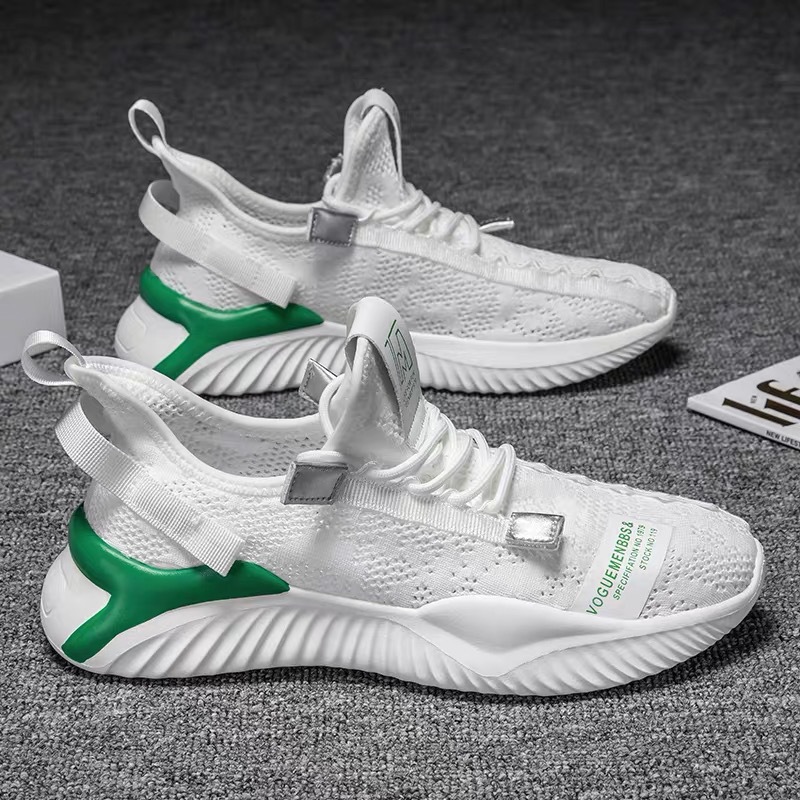 Giày Thể Thao Nam Sợi Dệt Cao Cấp, Vải Thoáng Khí Kiểu Dáng Hot Trend G158