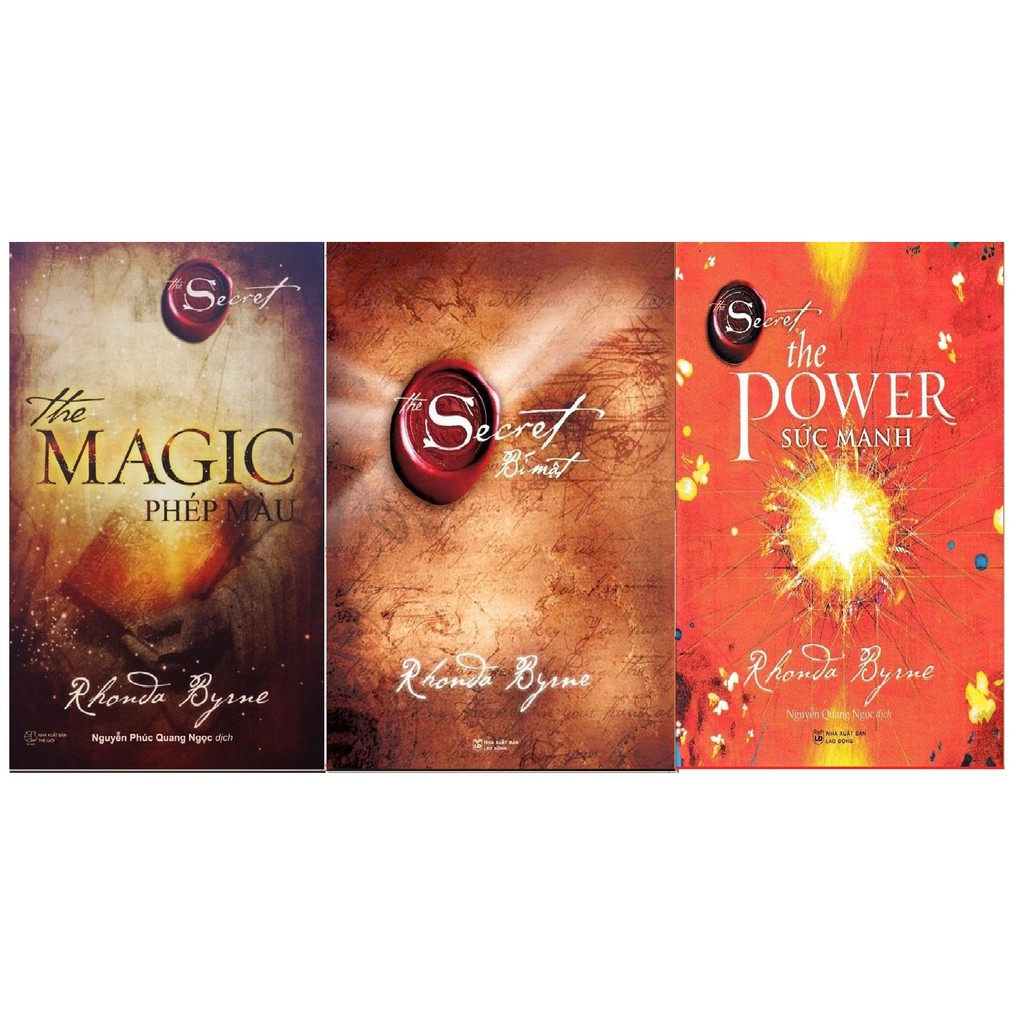 Sách - Combo Bộ 3 Cuốn Kinh Tế Hay: The Magic Phép Màu + The Power Sức Mạnh + The Secret Bí Mật.