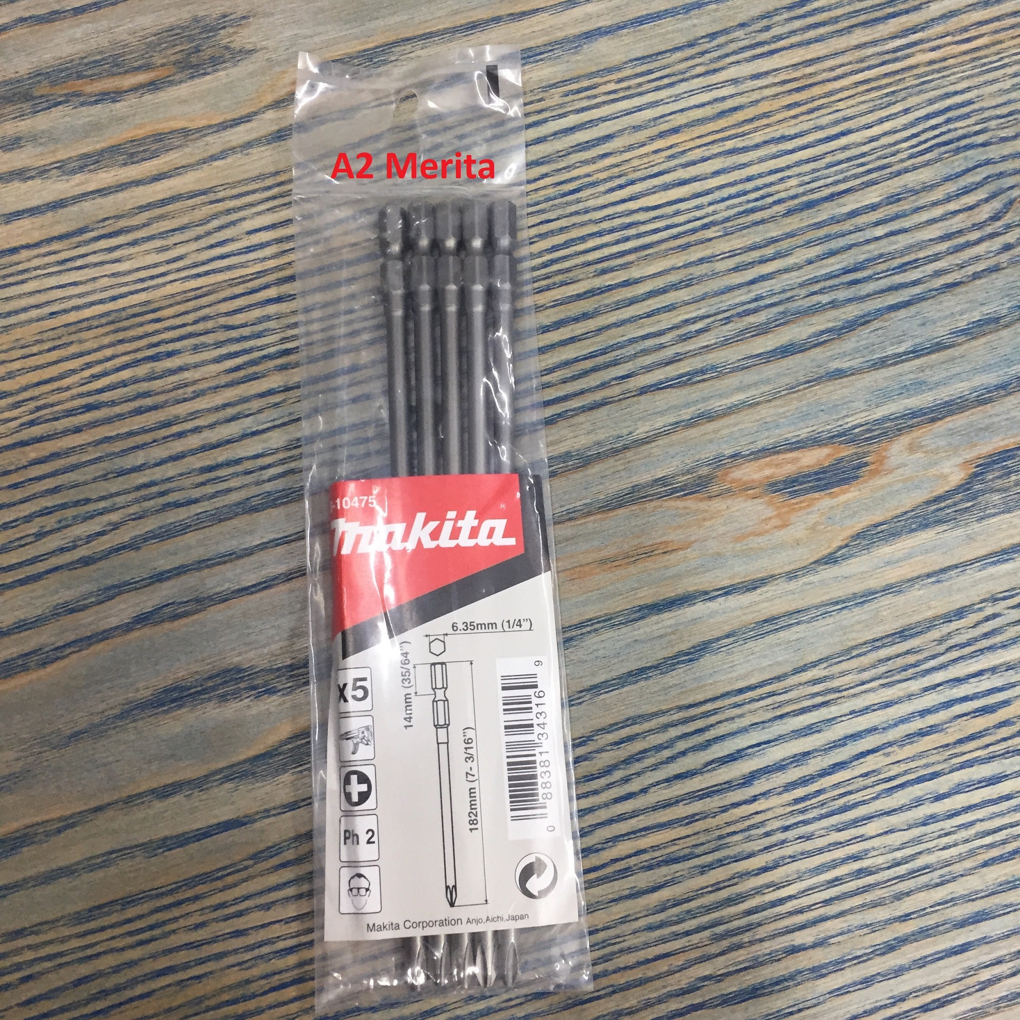 Mũi vít bake ph2x182mm makita b-10475