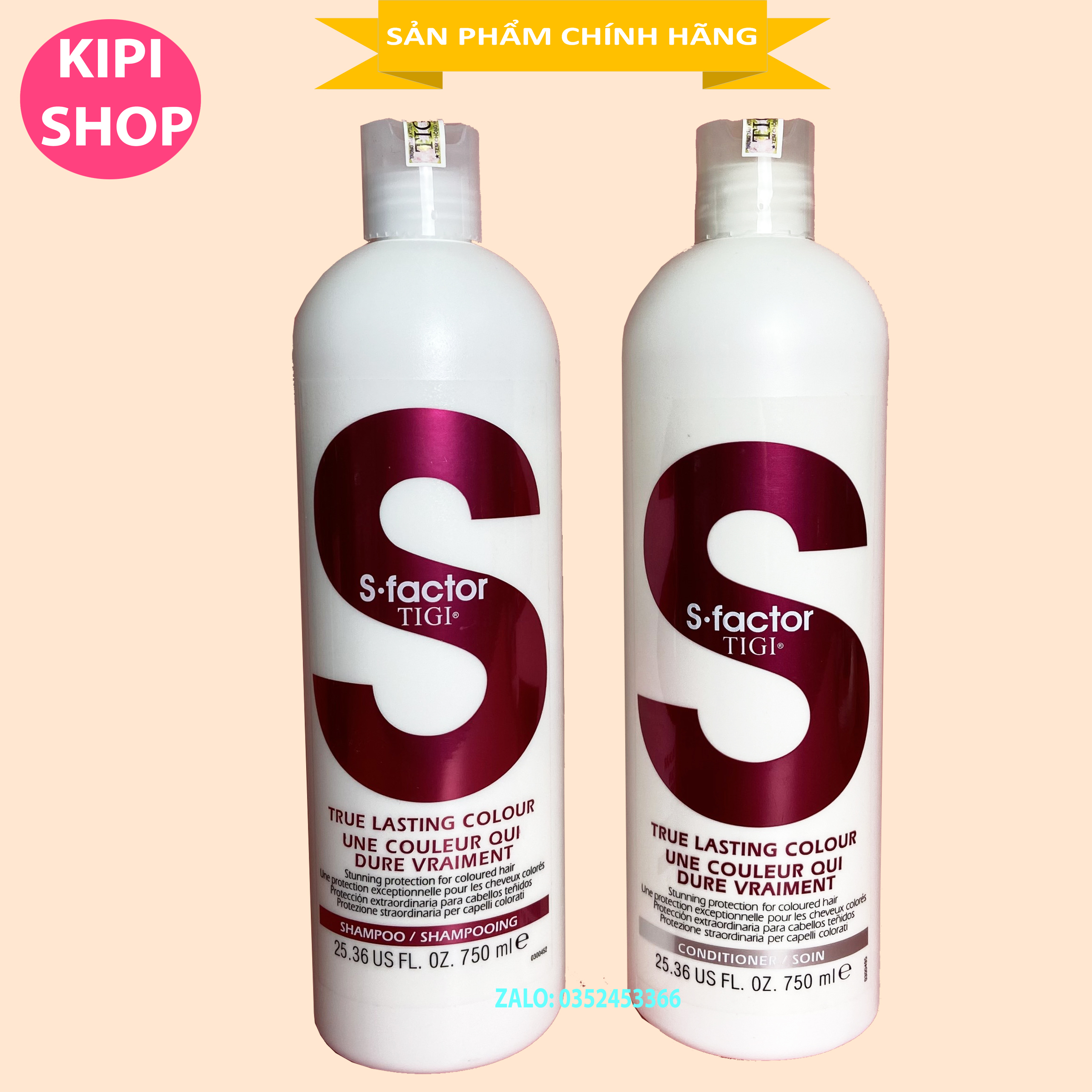 Cặp gội xả tigi trắng hàng chính hãng