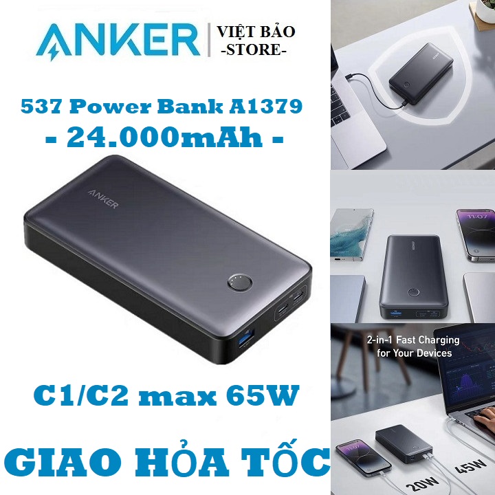 Anker 537 Powerbank 24.000mAh 65W 