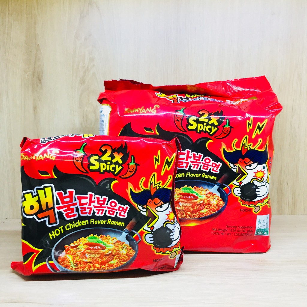 Mì Cay Samyang X2 Lốc 5 Gói