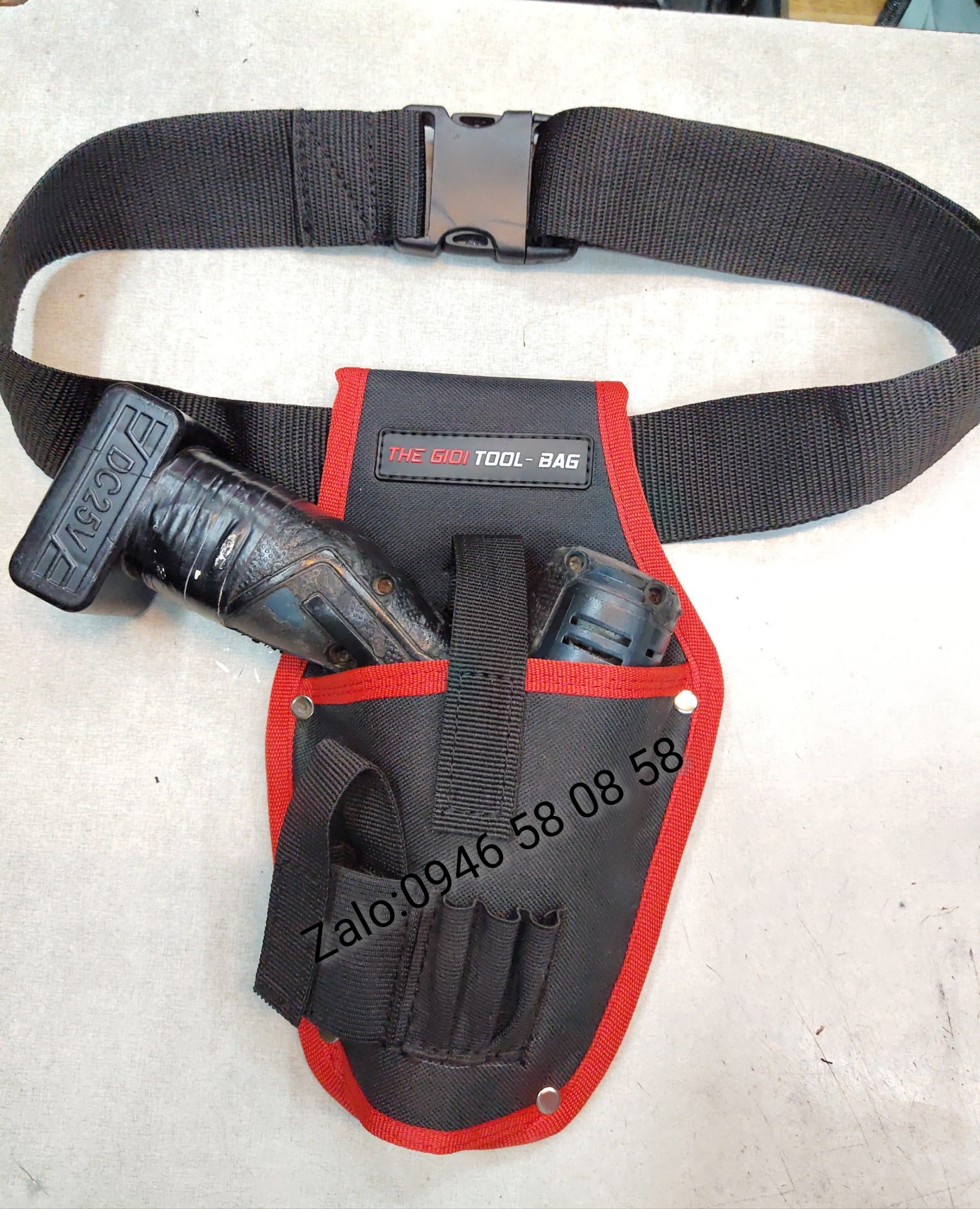 Túi đựng máy khoan pin đeo hông TGTB-Y2RED cao cấp