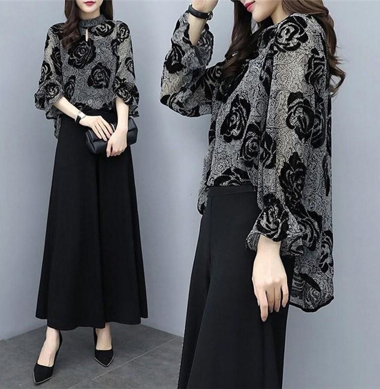 Set đồ kiểu áo hoa hồng (m , l ., xl