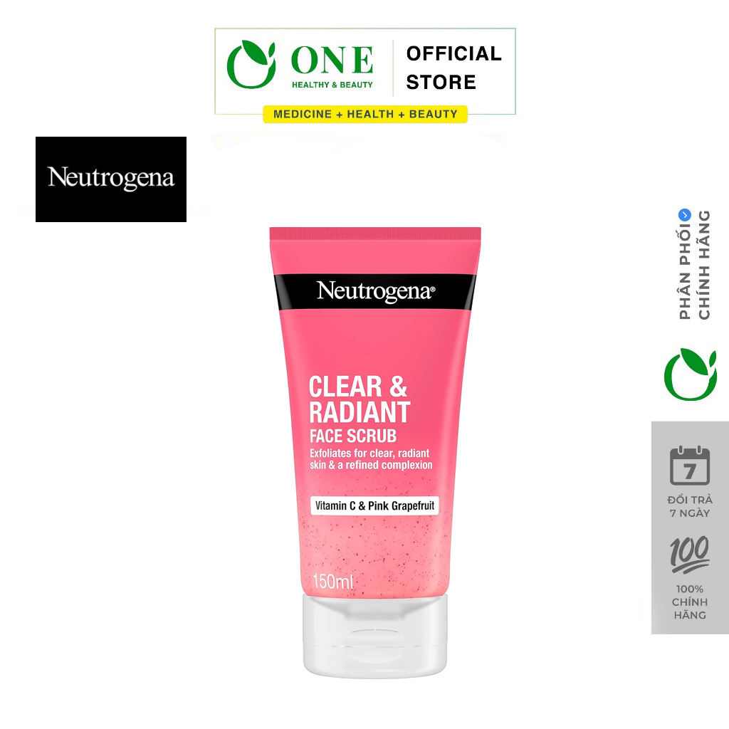 Sữa rửa mặt Neutrogena Refreshingly Clear Daily Exfoliator Hồng 150ml
