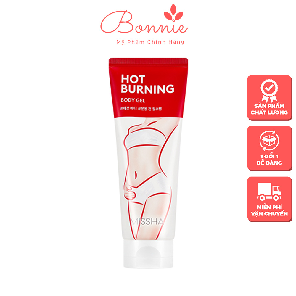 Kem tan mỡ bụng missha hot burning perfect body gel 200ml bb46 làm nóng và tan mỡ thừa tự nhiên an toàn - bonnie beauty shop