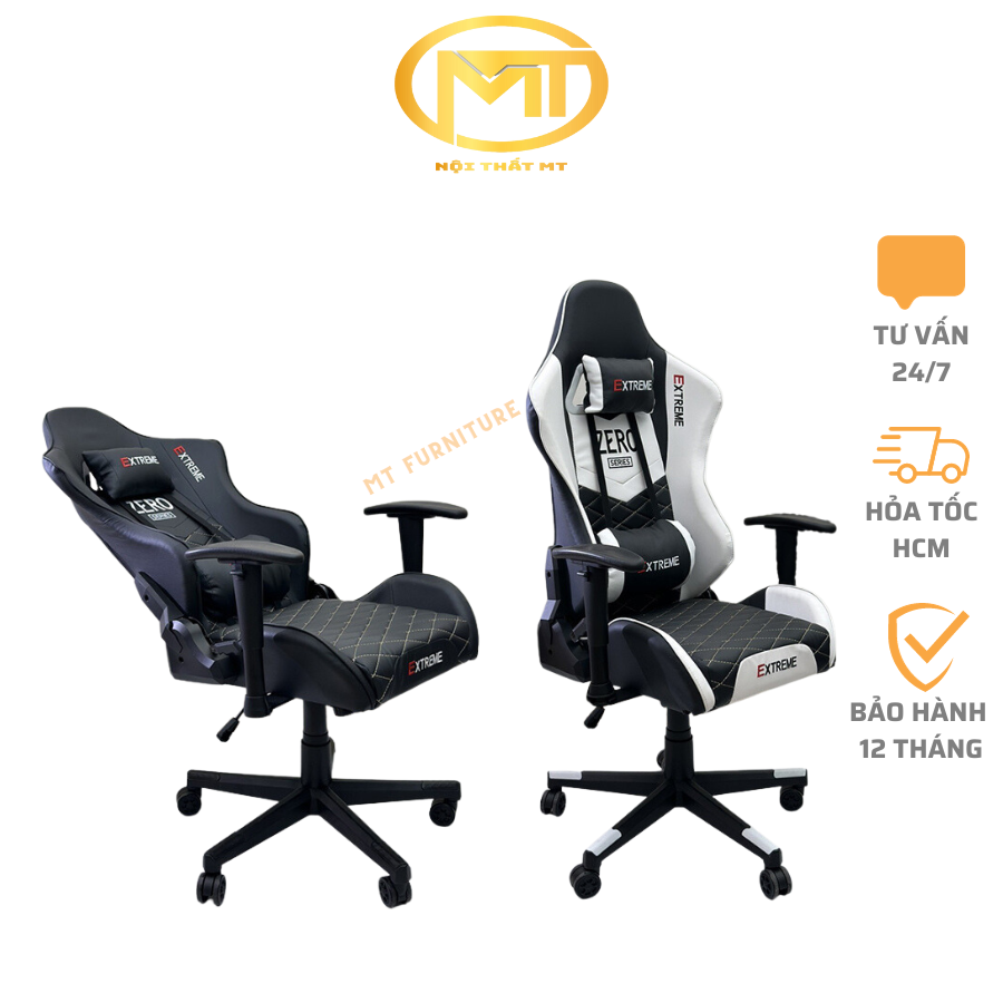 Ghế Gaming Extreme Zero V1 Tay điều chỉnh, ngã lưng đến 180độ