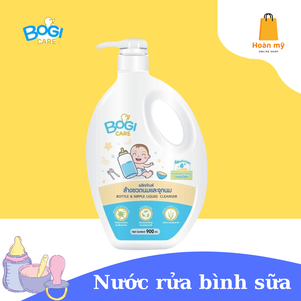 Nước rửa bình sữa và núm ti Bogi Care baby bottle and nipple liquid