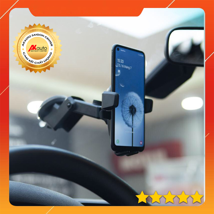 [HCM][HÀNG CAO CẤP] Giá đỡ điện thoại trên ô tô hít kính lái SILICONE SUCKER hỗ trợ cố định điện thoại trên ô tô