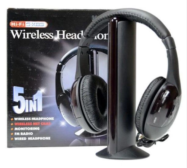 Tai nghe không dây fm wireless mh2001, tặng kèm pin aaa