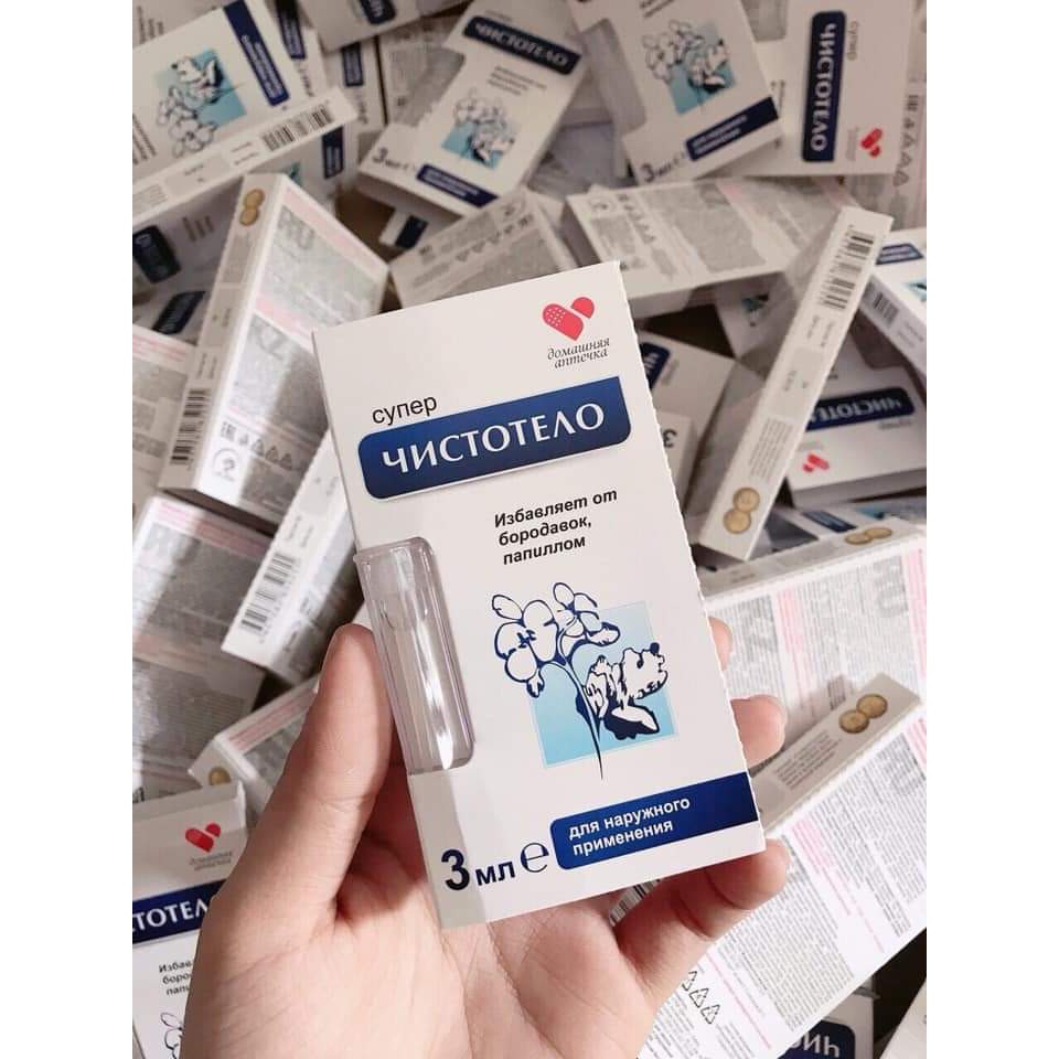 Gel tẩy nốt ruồi, mụn cóc, mụn thịt, tàn nhang, sẹo lồi Develinil chính hãng của Nga mới