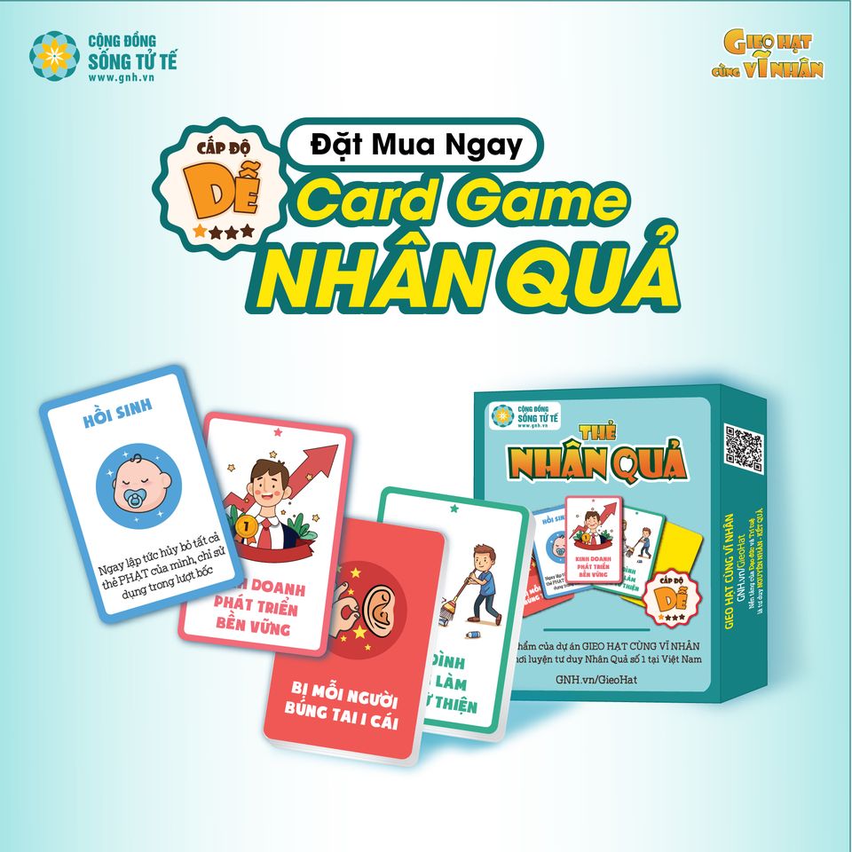 Thẻ game Nhân Quả cho bé cấp độ dễ