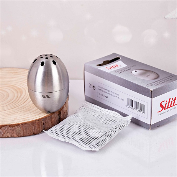 Trứng inox khử mùi hôi tủ lạnh silit